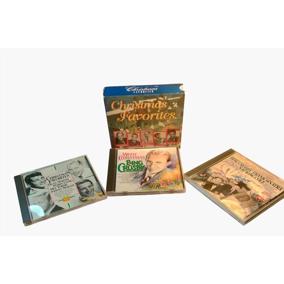 Christmas Favorites 3 CD Set By Bing Crosby Frank Sinatra Nat King Cole - Picture 2 of 15
